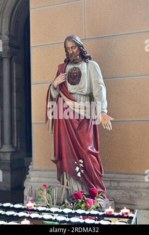 Wien, Österreich. 19. Juli 2023. Pfarrkirche St. Francis von Assisi Stockfoto