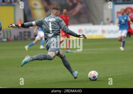 Rostock, Deutschland, 22, Juli 2023. Kolke in Aktion während der F.C. Hansa Rostock gegen Sevilla F.C.. Kredit: Fabideciria. Stockfoto