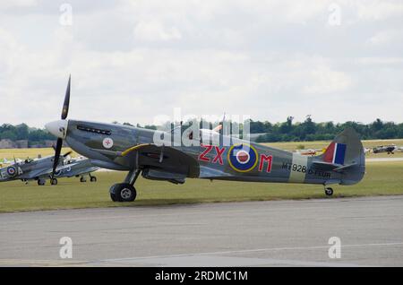 Supermarine, Spitfire VIII, Duxford Air Display, IWM, Duxford, England, Stockfoto