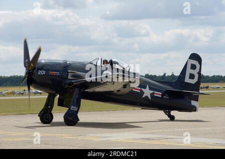 Grumman F8F Bearcat, G-RUMM, 12174, Flying Legends 2023, Church Fenton, Leeds, Stockfoto