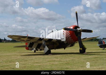 Republik P-47D Thunderbolt, G-THUN, 45-49192, Flying Legends, Leeds. Stockfoto