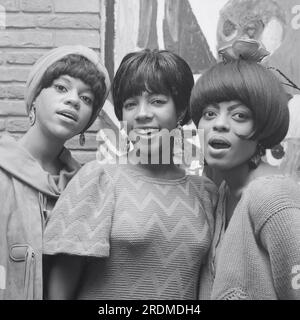 Das Supremes im Hilton-Hotel - Florence Ballard, Mary Wilson und Diana Ross - 30. September 1965 Stockfoto