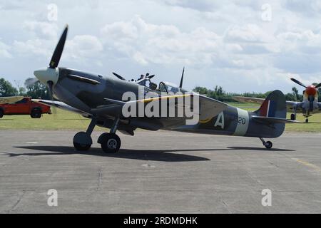 Vickers Supermarine, Spitfire, VB, EP120, G-LFVB, Flying Legends 2023, Church Fenton, Leeds, Stockfoto