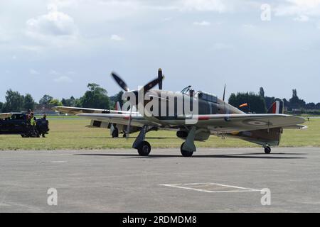 Hawker Sea Hurricane X, P2921, GZ-L, Flying Legends 2023, Church Fenton, Leeds, Stockfoto