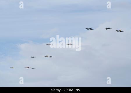 Balbo Formation, Flying Legends 2023, Church Fenton. Stockfoto