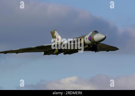 Avro 698 Vulcan B2, XH558, G-VLCN, Great Yorkshire Air Show, Church Fenton, Leeds, Stockfoto