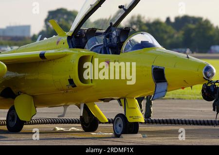 Folland Gnat T1 , G-MOUR , XR992, Church Fenton Air Display, Leeds. Stockfoto