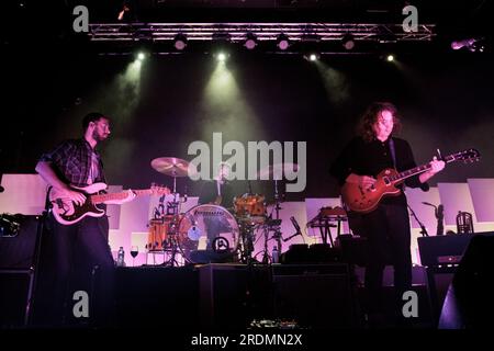 The war on Drugs tritt in der O2 Academy, Newcastle, 27. Februar 2015 auf Stockfoto