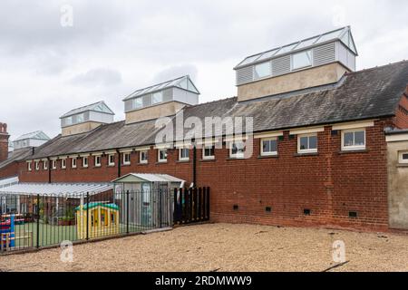 Das Spike Heritage Centre in Guildford, früher die Gelegenheitsstation für Landstreicher im Guildford Union Workhouse, Surrey, England, Großbritannien Stockfoto