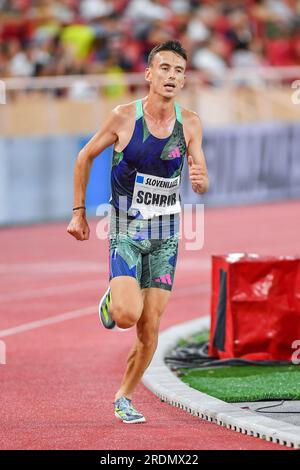 Monaco, Fürstentum Monaco. 21. Juli 2023. 5000m MÄNNER: Yann SCHRUB (Frankreich) während der Diamond League - Monaco International Athletics Meeting, Athletics Internationals in Monaco, Fürstentum Monaco, Juli 21 2023 Kredit: Independent Photo Agency/Alamy Live News Stockfoto