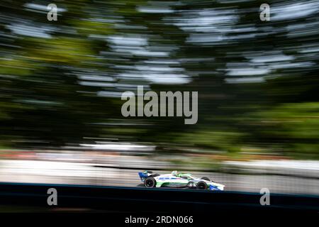 Toronto, ON, Kanada. 16. Juli 2023. 16. Juli 2023-Toronto, ON: STING RAY ROBB (R) (51) of Payette, Idaho fährt auf der Strecke während des Honda Indy Toronto at Exhibtion Place in Toronto ON. (Kreditbild: © Walter G. Arce Sr./ZUMA Press Wire) NUR REDAKTIONELLE VERWENDUNG! Nicht für den kommerziellen GEBRAUCH! Stockfoto