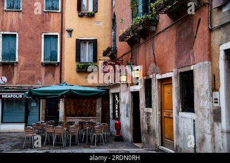 Irish Pub im Cannaregio sestieri von Venedig, Italien Stockfoto