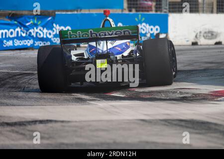 Toronto, ON, Kanada. 16. Juli 2023. 16. Juli 2023-Toronto, ON: STING RAY ROBB (R) (51) of Payette, Idaho fährt auf der Strecke während des Honda Indy Toronto at Exhibtion Place in Toronto ON. (Kreditbild: © Walter G. Arce Sr./ZUMA Press Wire) NUR REDAKTIONELLE VERWENDUNG! Nicht für den kommerziellen GEBRAUCH! Stockfoto