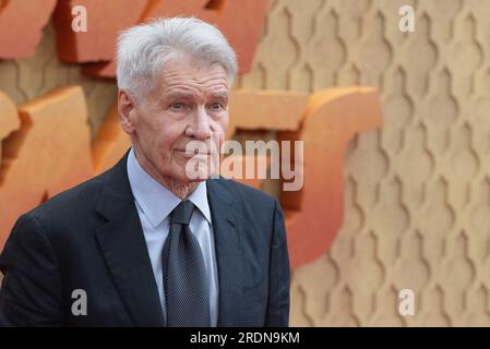 London, Großbritannien. 26. Juni 2023. Harrison Ford besucht Indiana Jones und The Dial of Destiny UK Premiere Red Carpet Arrivals in Cineworld, Leicester Square in London, England. Kredit: S.A.M./Alamy Live News Stockfoto