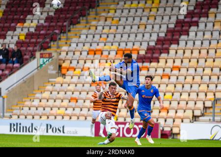 Bradford, Großbritannien. 22. Juli 2023 Football League-freundlich: Bradford City AFC gegen Hull City AFC. Kredit Paul Whitehurst/Alamy Live News Stockfoto