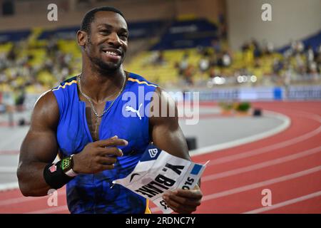 Monaco, Fürstentum Monaco. 21. Juli 2023. 100m MÄNNER: Yohan BLAKE (Jamaika) während der Diamond League - Monaco International Athletics Meeting, Athletics Internationals in Monaco, Fürstentum Monaco, Juli 21 2023 Kredit: Independent Photo Agency/Alamy Live News Stockfoto