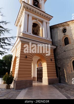 Die Kirche der Heiligen Mutter Gottes in der Altstadt von Plovdiv, Bulgarien, der ältesten Stadt Europas. Stockfoto