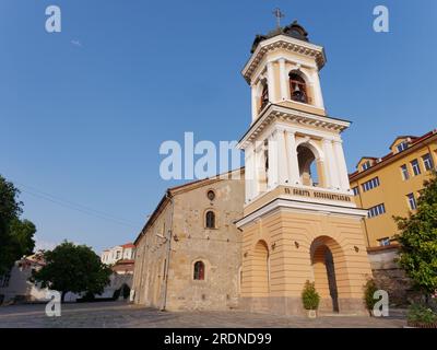 Die Kirche der Heiligen Mutter Gottes in der Altstadt von Plovdiv, Bulgarien, der ältesten Stadt Europas. Stockfoto