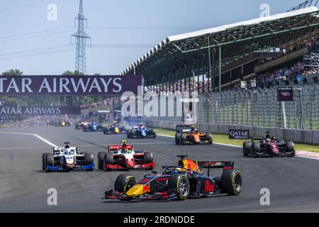 11 IWASA Ayumu (jpn), DAMS, Dallara F2, Action während der 9. Runde der FIA-Formel-2-Meisterschaft 2023 vom 21. Bis 23. Juli 2023 auf dem Hungaroring in Mogyorod, Ungarn Stockfoto