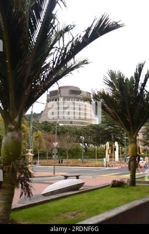 Neuseelands parlamentsgebäude in Wellington Stockfoto