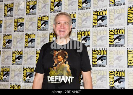 David Baxter kommt zum Fototermin für William Shatner: Nennen Sie mich Bill auf dem At San Diego Comic-Con International Day 3, der am 22. Juli 2023 stattfindet. Stockfoto