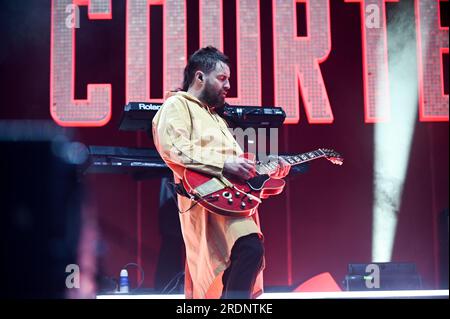 Courteners , Performing at Tramlines Festival, Sheffield , UK , 22.07.2023 Stockfoto