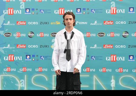 Giffoni Vallepiana, Italien. 22. Juli 2023. Giffoni Vallepiana Giffoni Film Festival 2023, auf dem Foto: Sangiovanni Credit: Independent Photo Agency/Alamy Live News Stockfoto