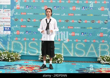 Giffoni Vallepiana, Italien. 22. Juli 2023. Giffoni Vallepiana Giffoni Film Festival 2023, auf dem Foto: Sangiovanni Credit: Independent Photo Agency/Alamy Live News Stockfoto