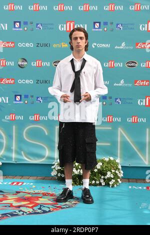 Giffoni Vallepiana, Italien. 22. Juli 2023. Giffoni Vallepiana Giffoni Film Festival 2023, auf dem Foto: Sangiovanni Credit: Independent Photo Agency/Alamy Live News Stockfoto