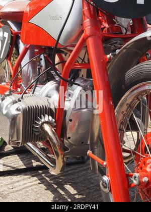 Douglas Motorrad in der Douglas Cavalcade, Warmley, Mai 2023 Stockfoto