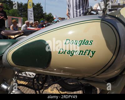 Douglas Motorrad in der Douglas Cavalcade, Warmley, Mai 2023 Stockfoto