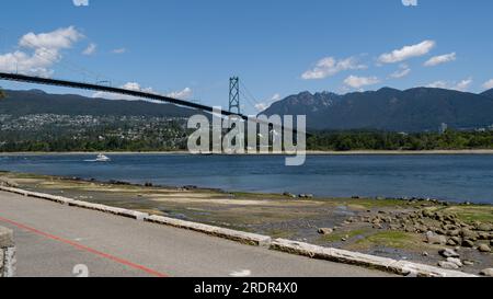 Lions Gate Bridge, Stanley Park Vancouver Stockfoto