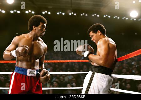 Big George Foreman Khris Davis & Sullivan Jones Stockfoto