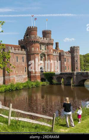 England, Sussex, East Sussex, Eastbourne, Herstmonceux Castle Stockfoto