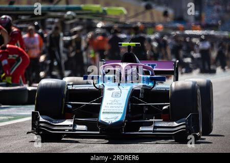 06 MARTINS Victor (FRA), ART Grand Prix, Dallara F2, Action während der 9. Runde der FIA-Formel-2-Meisterschaft 2023 vom 21. Bis 23. Juli 2023 auf dem Hungaroring in Mogyorod, Ungarn Stockfoto