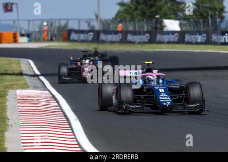 06 MARTINS Victor (FRA), ART Grand Prix, Dallara F2, Action während der 9. Runde der FIA-Formel-2-Meisterschaft 2023 vom 21. Bis 23. Juli 2023 auf dem Hungaroring in Mogyorod, Ungarn Stockfoto