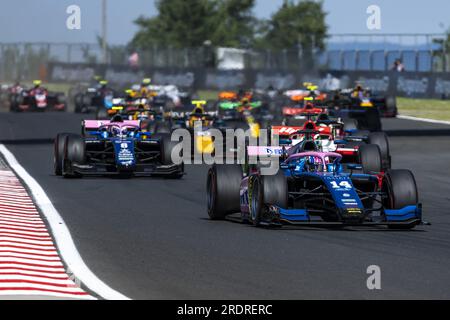 14 DOOHAN Jack (aus), UNI-Virtuosi Racing, Dallara F2, Action während der 9. Runde der FIA-Formel-2-Meisterschaft 2023 vom 21. Bis 23. Juli 2023 auf dem Hungaroring in Mogyorod, Ungarn Stockfoto