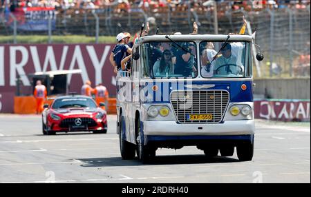 Budapest, Ungarn. 23. Juli 2023. Driver Parade, F1 Grand Prix von Ungarn am 23. Juli 2023 in Ungarn. (Foto von HIGH TWO) dpa/Alamy Live News Stockfoto