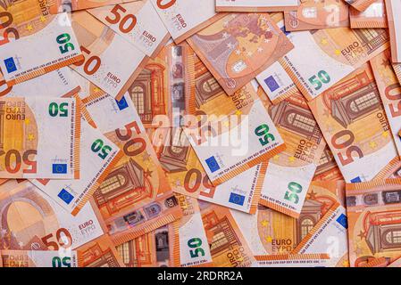 50 Euro-Banknoten Stockfoto