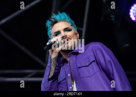 Adam Lambert lebt in London Stockfoto