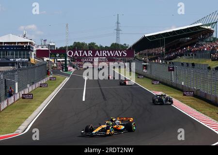 Budapest, Ungarn. 23. Juli 2023. Lando Norris (GBR) McLaren MCL60. 23.07.2023. Formel-1-Weltmeisterschaft, Rd 12, Ungarischer Grand Prix, Budapest, Ungarn, Wettkampftag. Das Foto sollte wie folgt lauten: XPB/Press Association Images. Kredit: XPB Images Ltd/Alamy Live News Stockfoto