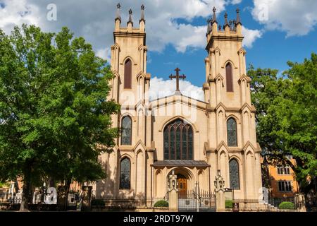 06. Mai 2020, Columbia, South Carolina, USA: Trinity Episcopal Cathedral, an der Sumter Street im Stadtzentrum, geweiht 1857 Stockfoto