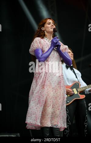 Kate Nash beim Tramlines Festival in Sheffield. Stockfoto