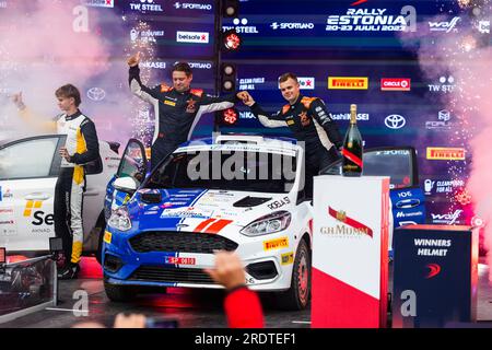 Tartu, Estland. 23. Juli 2023. JURGENSON Robert (EST), FORD Fiesta Rally4, RC4, Rally4, Porträt während der Rallye, Estland. , . WRC World Rally Car Championship, vom 20. Bis 23. Juli 2023 in Tartu, Estland - Photo Nikos Katikis/DPPI Credit: DPPI Media/Alamy Live News Credit: DPPI Media/Alamy Live News Stockfoto