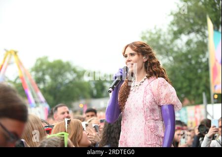 Sheffield, Großbritannien. 22. Juli 2023. Kate Nash beim Tramlines Festival in Sheffield. (Foto: Robin Burns/SOPA Images/Sipa USA) Guthaben: SIPA USA/Alamy Live News Stockfoto