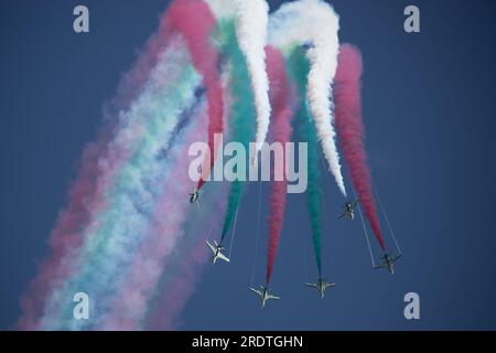 Die Royal Saudi Air Force Falcons auf der Royal International Air Tattoo 2023. Stockfoto