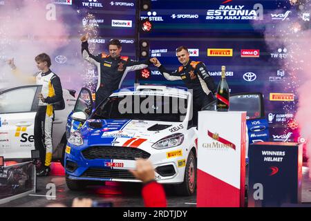 JURGENSON Robert (EST), FORD Fiesta Rally4, RC4, Rally4, Portrait während der Rally Estonia 2023, 8. Runde der WRC World Rally Car Championship 2023, vom 20. Bis 23. Juli 2023 in Tartu, Estland Stockfoto