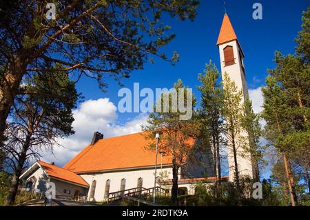 Kirche, Enontekio, Hetta, Lappland, Finnland, Enontekioe Stockfoto