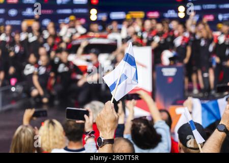 Ambiance während der Rally Estonia 2023. Runde 8. der WRC World Rally Car Championship 2023 vom 20. Bis 23. Juli 2023 in Tartu, Estland Stockfoto