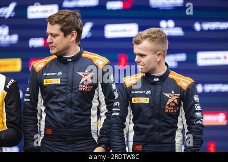 JURGENSON Robert (EST), FORD Fiesta Rally4, RC4, Rally4, Portrait während der Rally Estonia 2023, 8. Runde der WRC World Rally Car Championship 2023, vom 20. Bis 23. Juli 2023 in Tartu, Estland Stockfoto